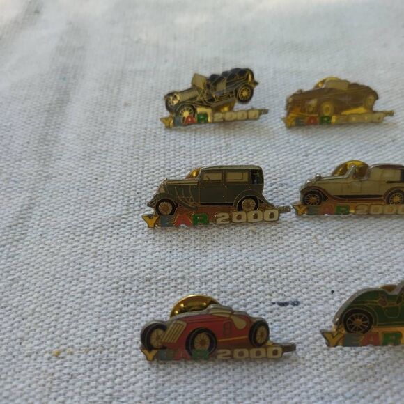 12 Year 2000s car lapel pins butterfly clasp 360 - Picture 2 of 6